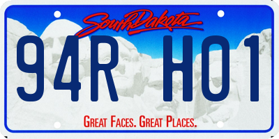 SD license plate 94RH01