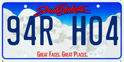 SD license plate 94RH04