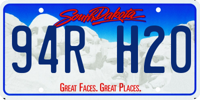 SD license plate 94RH20