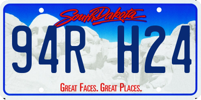 SD license plate 94RH24