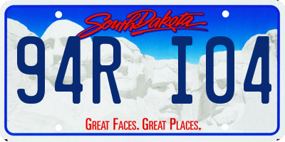 SD license plate 94RI04