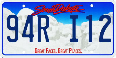 SD license plate 94RI12