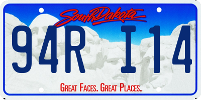 SD license plate 94RI14