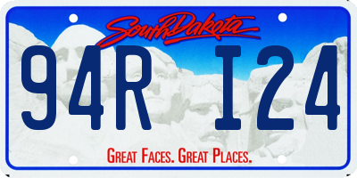 SD license plate 94RI24