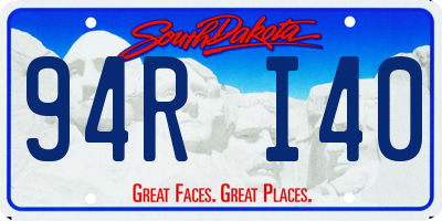 SD license plate 94RI40