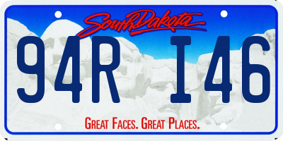 SD license plate 94RI46