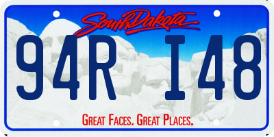 SD license plate 94RI48