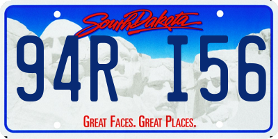 SD license plate 94RI56