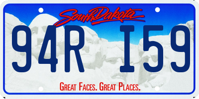 SD license plate 94RI59