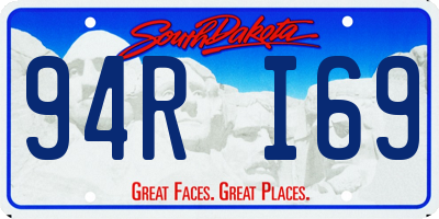 SD license plate 94RI69