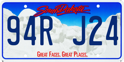 SD license plate 94RJ24