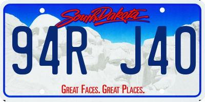 SD license plate 94RJ40