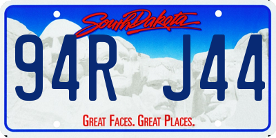 SD license plate 94RJ44