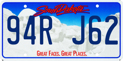 SD license plate 94RJ62