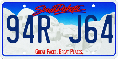 SD license plate 94RJ64