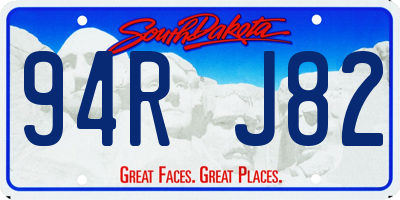 SD license plate 94RJ82