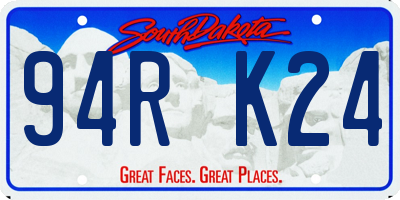 SD license plate 94RK24