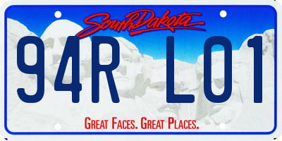 SD license plate 94RL01
