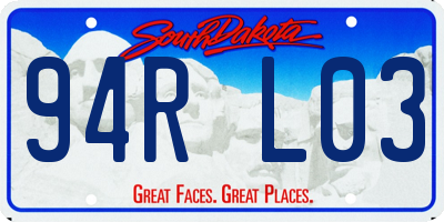 SD license plate 94RL03