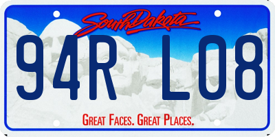 SD license plate 94RL08