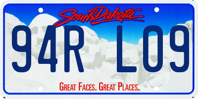 SD license plate 94RL09