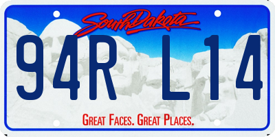 SD license plate 94RL14