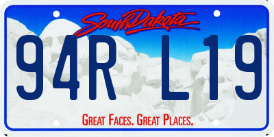 SD license plate 94RL19