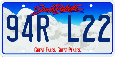 SD license plate 94RL22