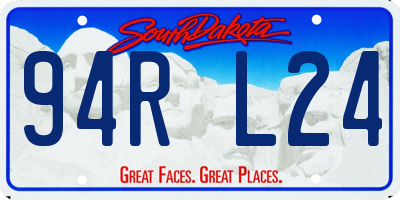 SD license plate 94RL24