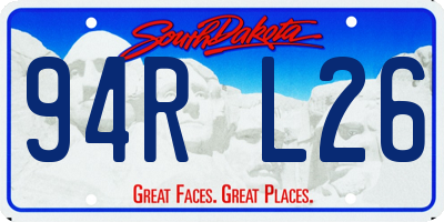 SD license plate 94RL26
