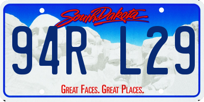 SD license plate 94RL29