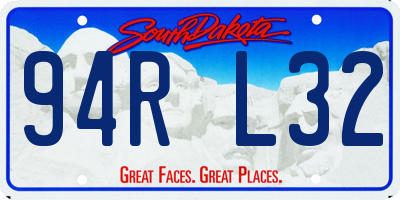 SD license plate 94RL32