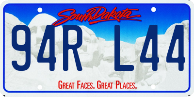 SD license plate 94RL44