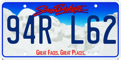 SD license plate 94RL62