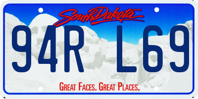 SD license plate 94RL69