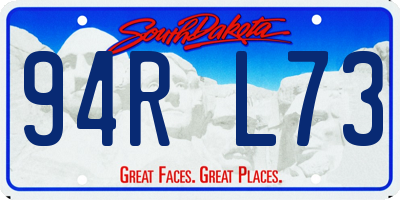 SD license plate 94RL73