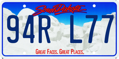 SD license plate 94RL77
