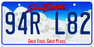 SD license plate 94RL82