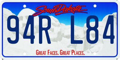 SD license plate 94RL84