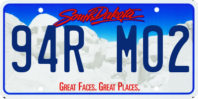 SD license plate 94RM02