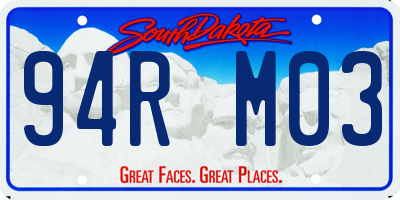 SD license plate 94RM03