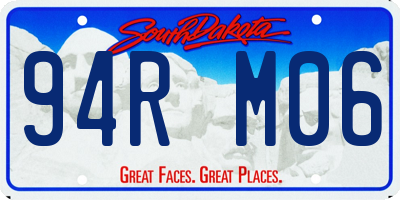 SD license plate 94RM06