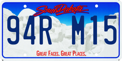 SD license plate 94RM15