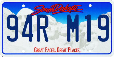 SD license plate 94RM19