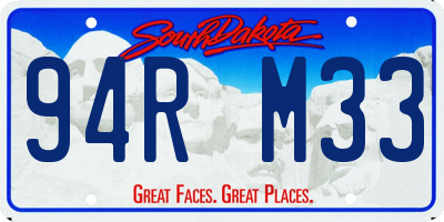 SD license plate 94RM33