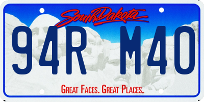 SD license plate 94RM40