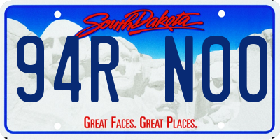 SD license plate 94RN00