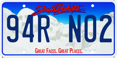 SD license plate 94RN02