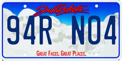 SD license plate 94RN04