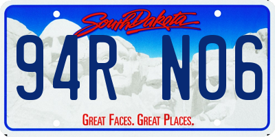 SD license plate 94RN06